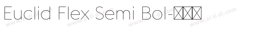 Euclid Flex Semi Bol字体转换